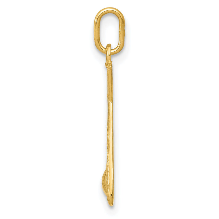 14K Baseball Bats and Ball Pendant-YC1058