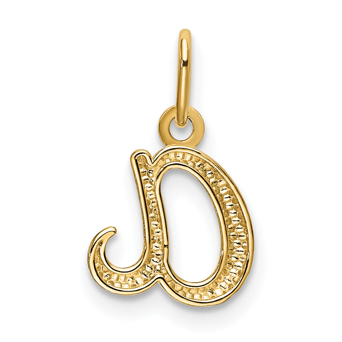 14k Yellow Gold Letter A Initial Charm-YC1060A