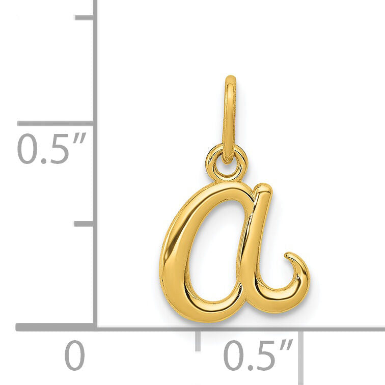 14k Yellow Gold Letter A Initial Charm-YC1060A