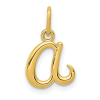 14k Yellow Gold Letter A Initial Charm-YC1060A
