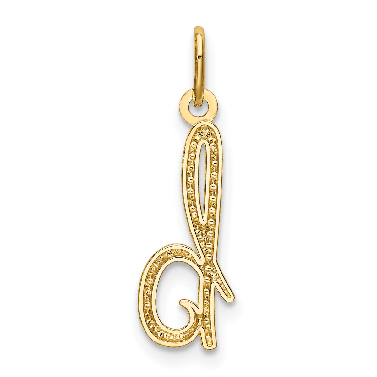 14k Yellow Gold Letter B Initial Charm-YC1060B