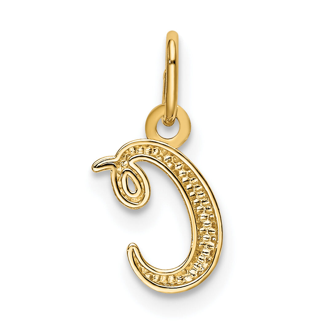 14k Yellow Gold Letter C Initial Charm-YC1060C