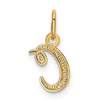 14k Yellow Gold Letter C Initial Charm-YC1060C
