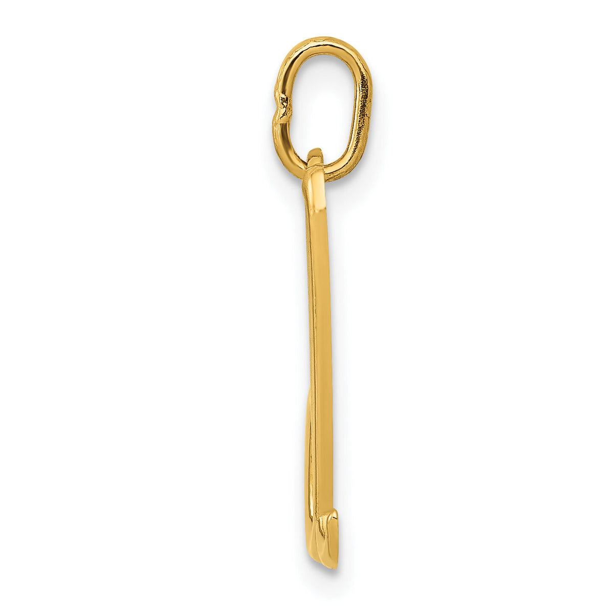 14k Yellow Gold Letter D Initial Charm-YC1060D