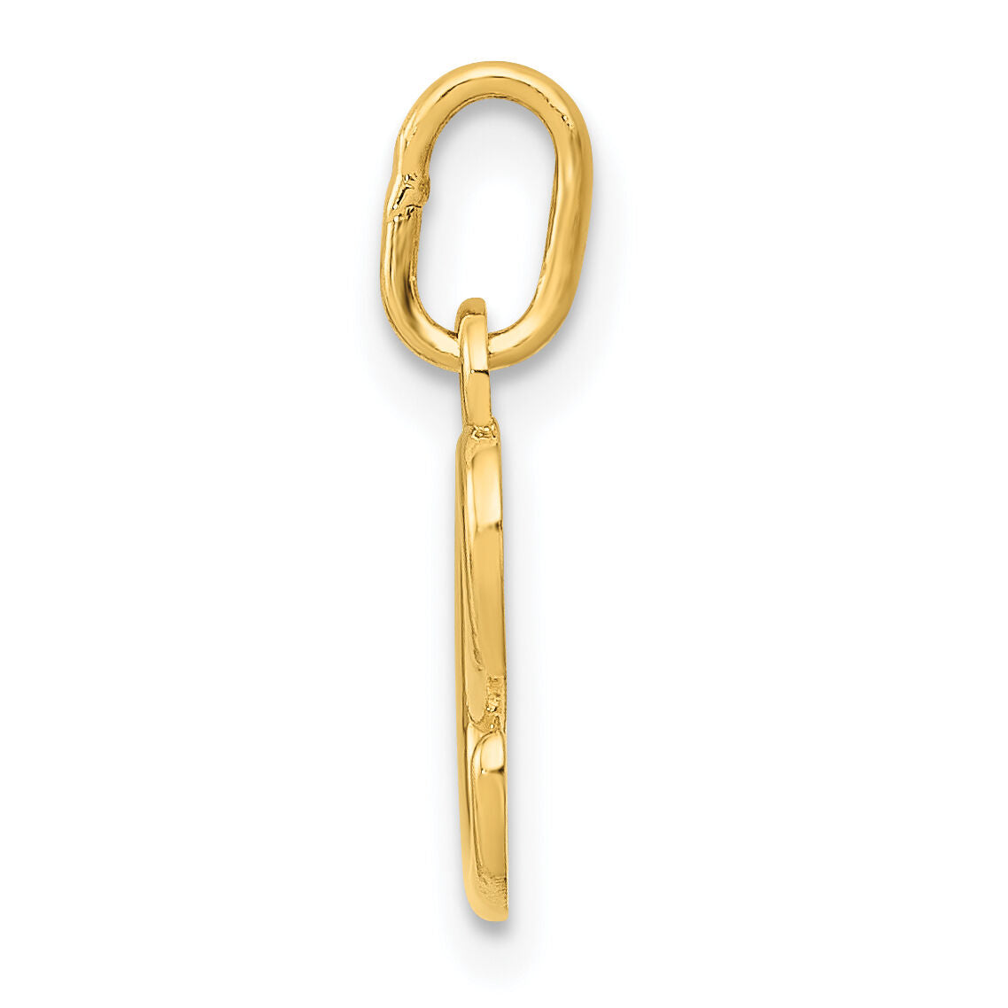 14k Yellow Gold Letter E Initial Charm-YC1060E