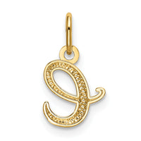 14k Yellow Gold Letter E Initial Charm-YC1060E