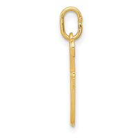 14k Yellow Gold Letter F Initial Charm-YC1060F