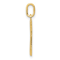 14k Yellow Gold Letter G Initial Charm-YC1060G
