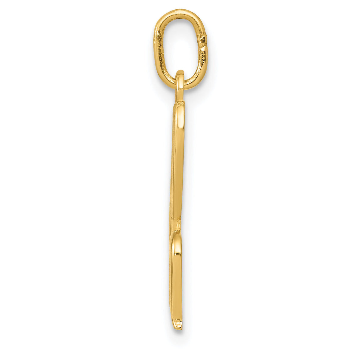 14k Yellow Gold Letter H Initial Charm-YC1060H