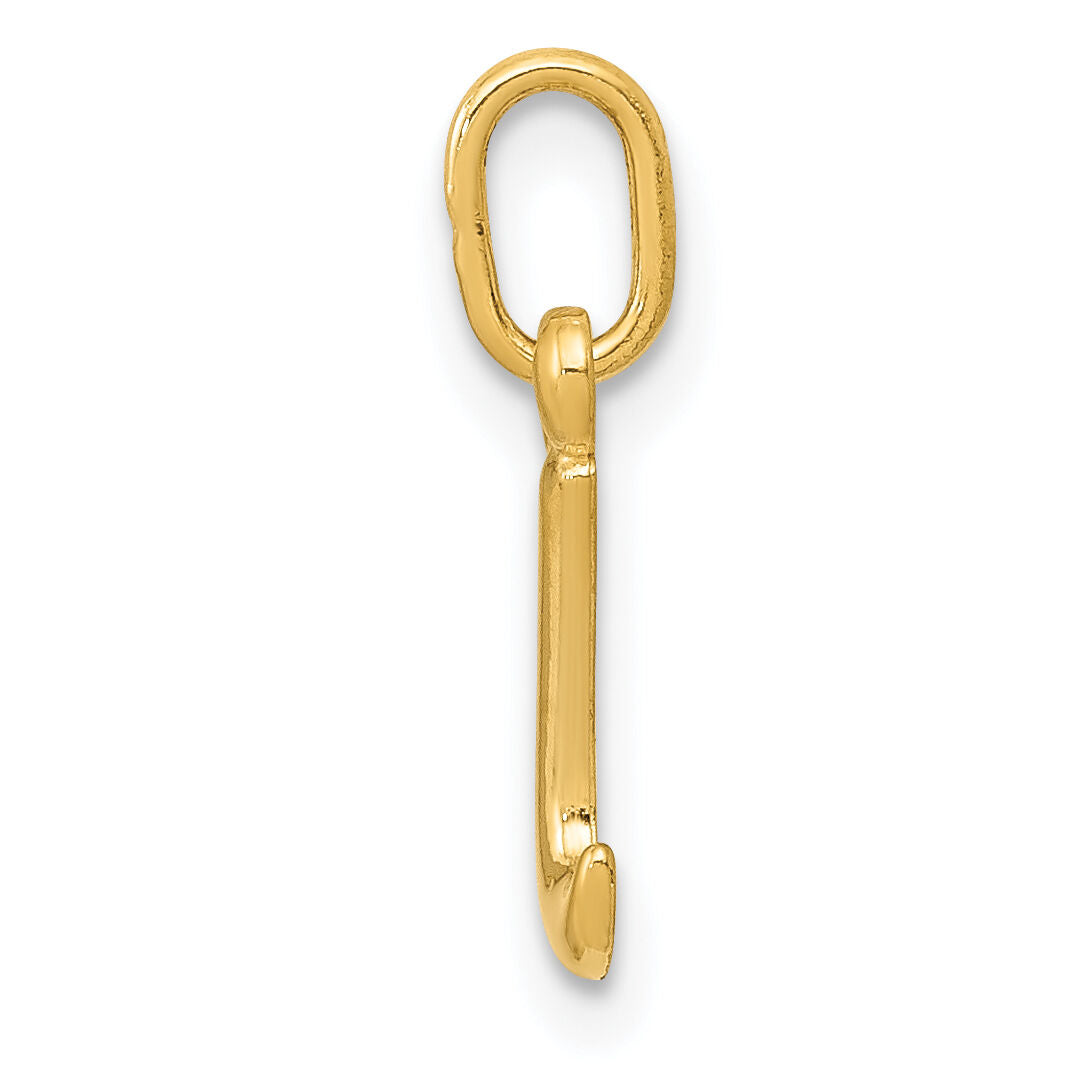 14k Yellow Gold Letter I Initial Charm-YC1060I