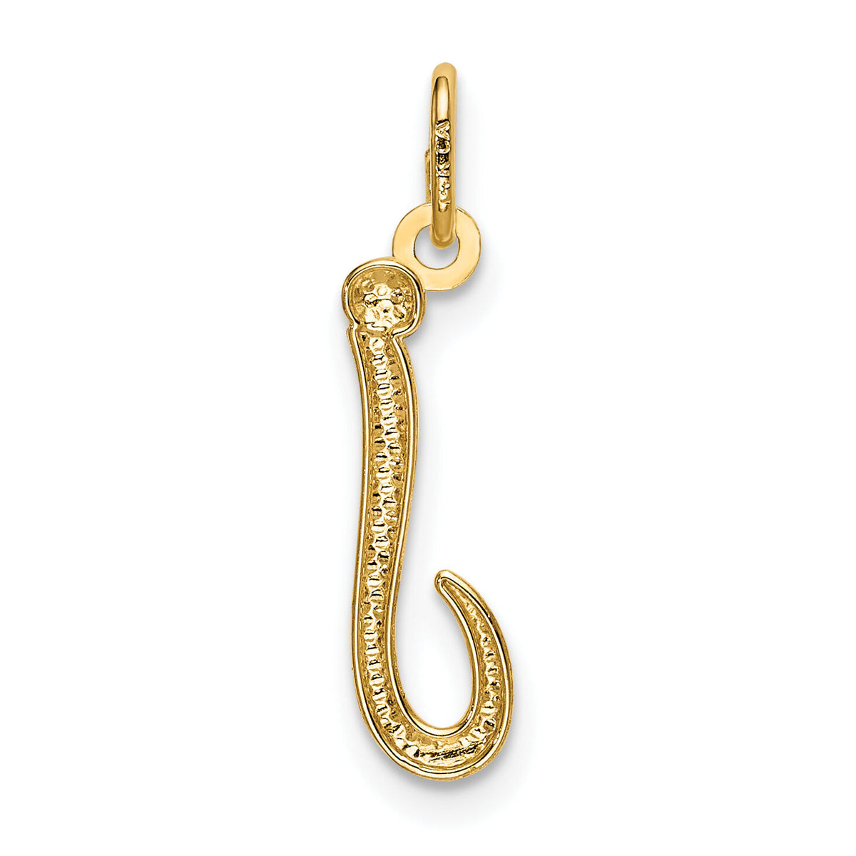 14k Yellow Gold Letter J Initial Charm-YC1060J