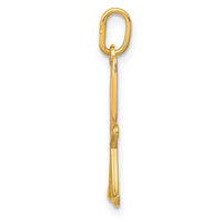 14k Yellow Gold Letter K Initial Charm-YC1060K