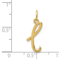 14k Yellow Gold Letter L Initial Charm-YC1060L