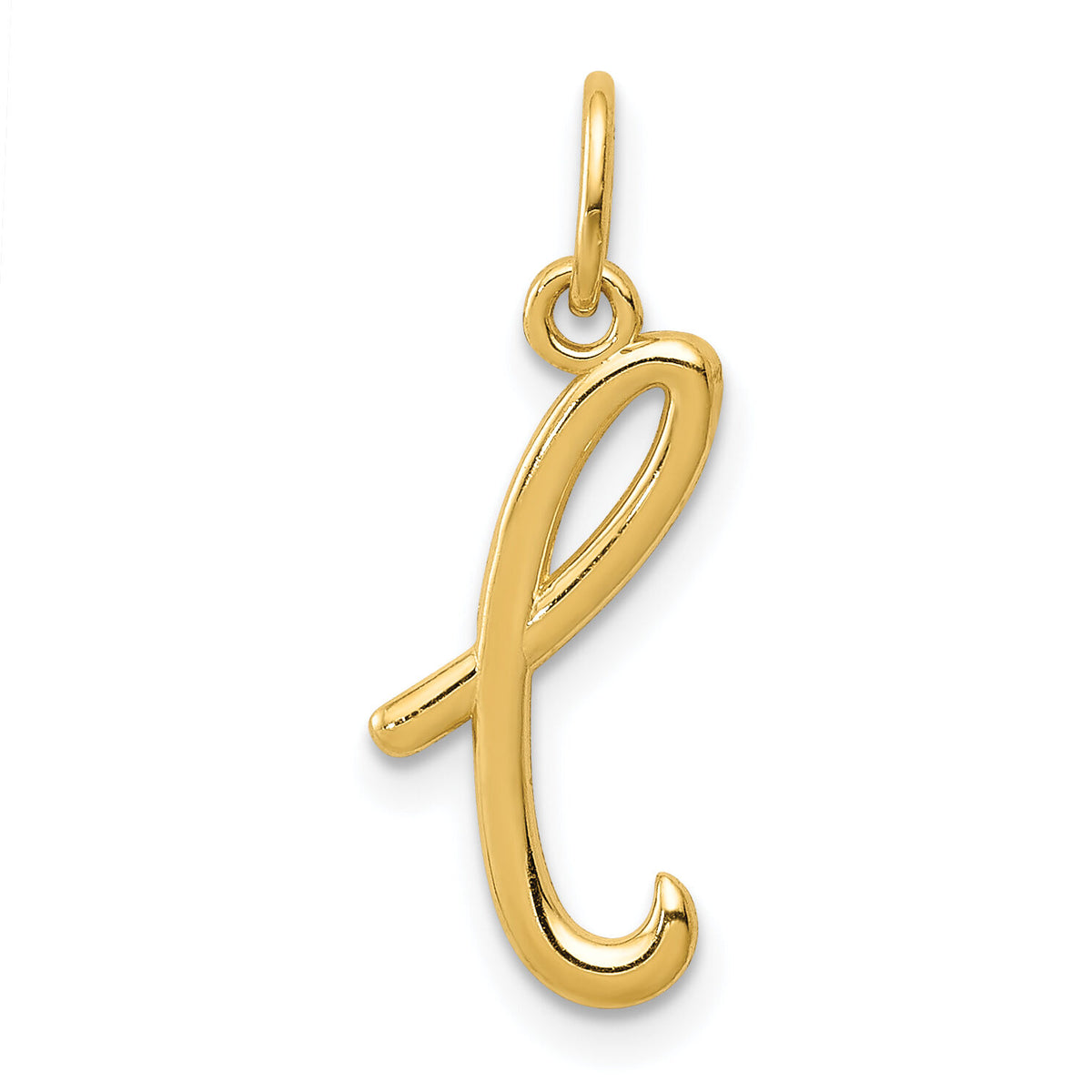 14k Yellow Gold Letter L Initial Charm-YC1060L