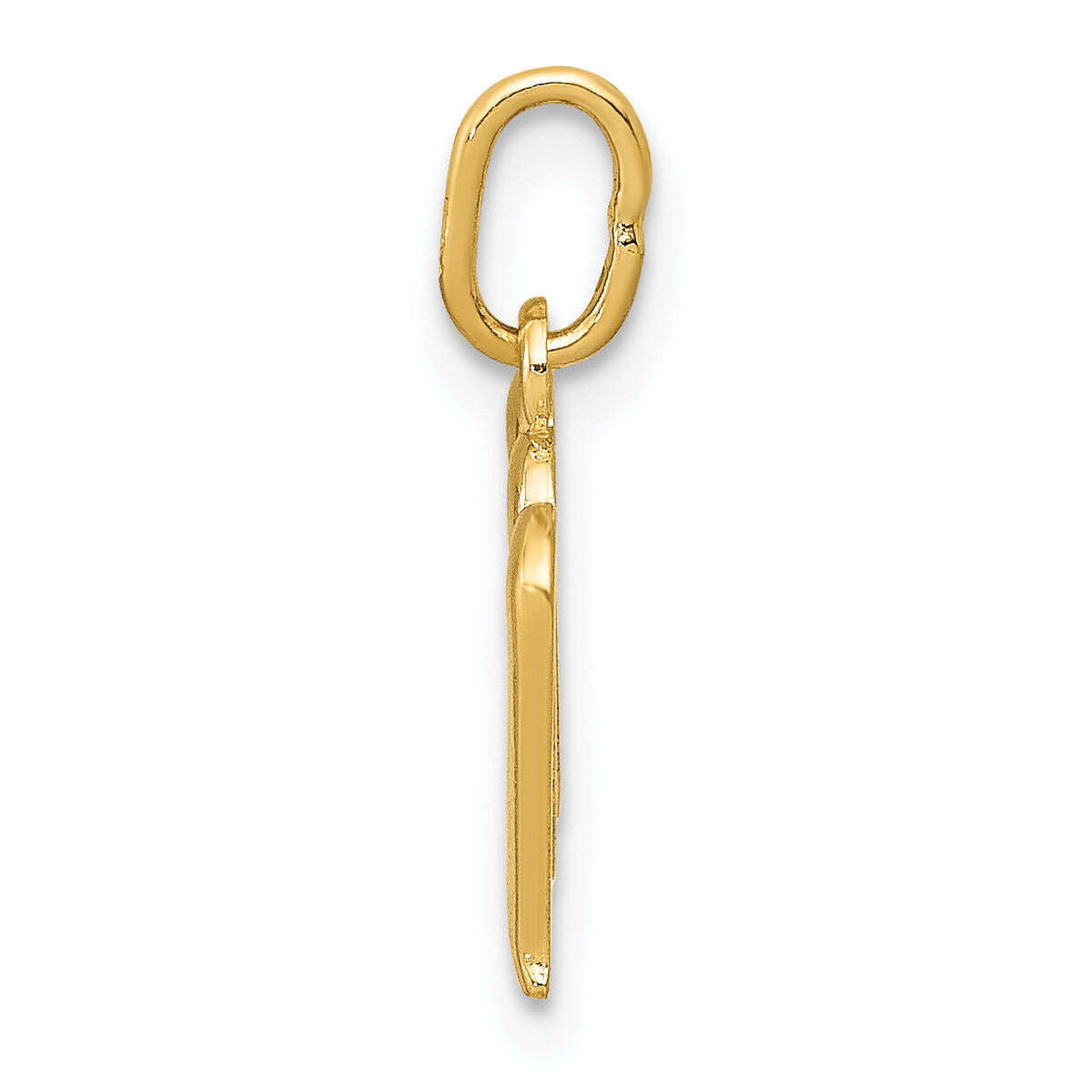 14k Yellow Gold Letter M Initial Charm-YC1060M