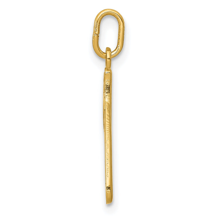 14k Yellow Gold Letter P  Initial Charm-YC1060P