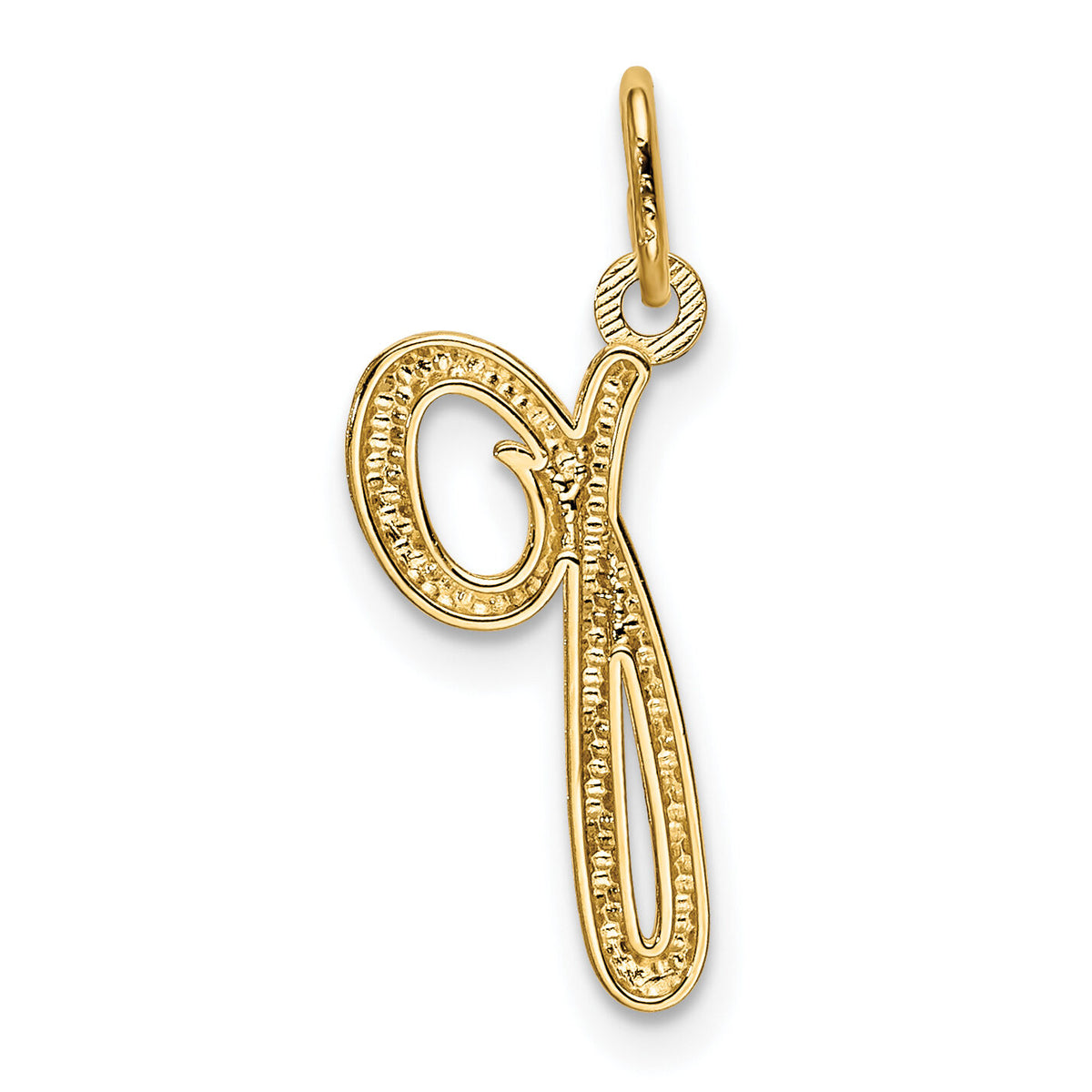 14k Yellow Gold Letter P  Initial Charm-YC1060P