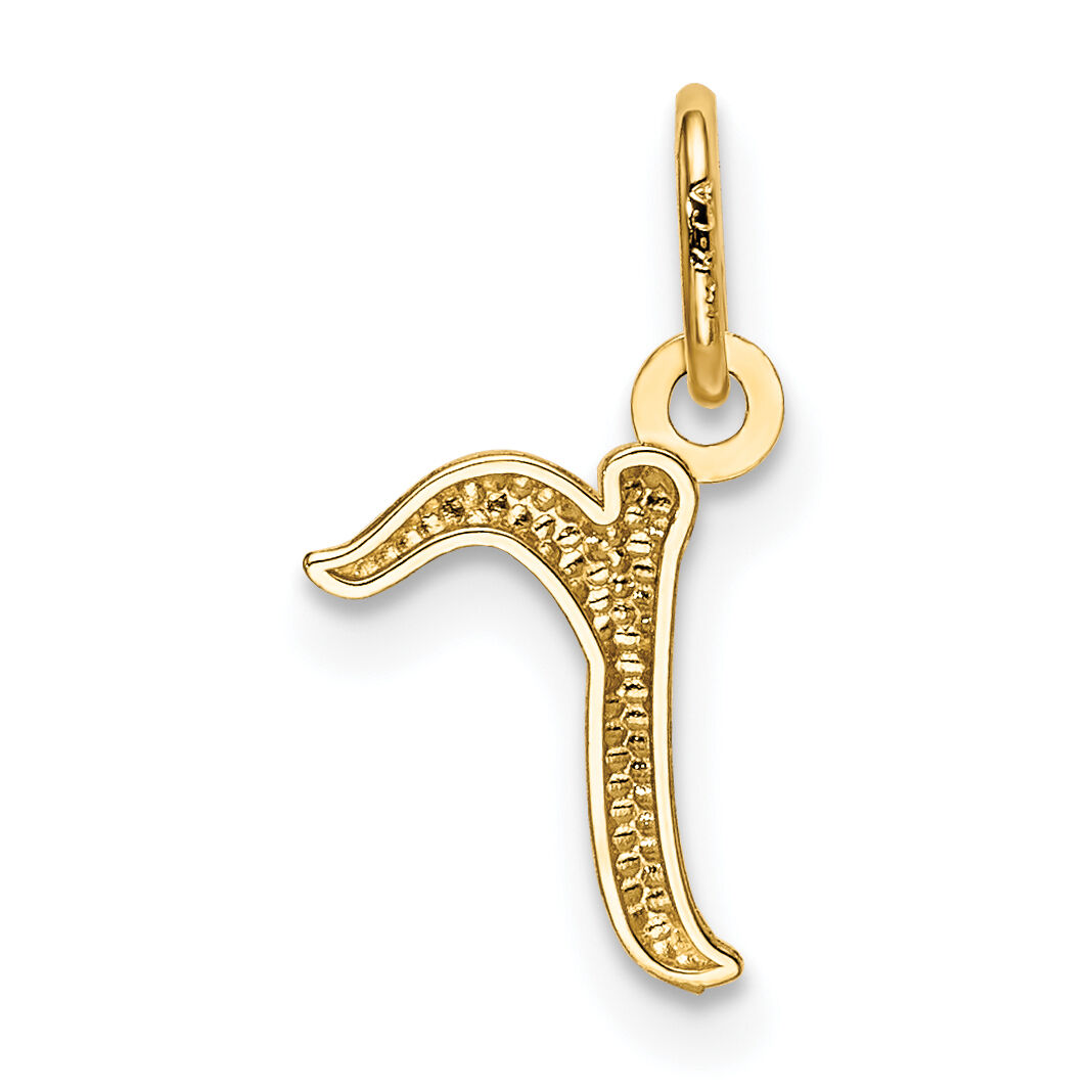 14k Yellow Gold Letter R Initial Charm-YC1060R