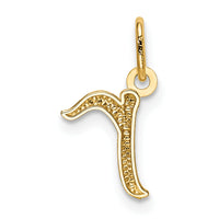 14k Yellow Gold Letter R Initial Charm-YC1060R