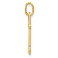 14k Yellow Gold Letter T Initial Charm-YC1060T