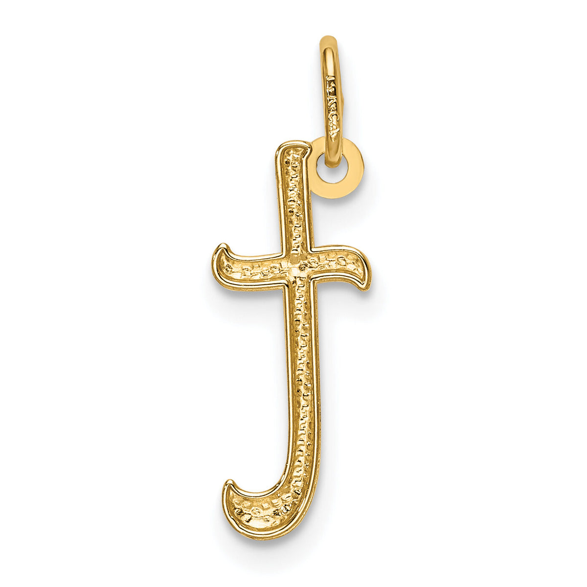 14k Yellow Gold Letter T Initial Charm-YC1060T