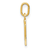 14k Yellow Gold Letter U Initial Charm-YC1060U