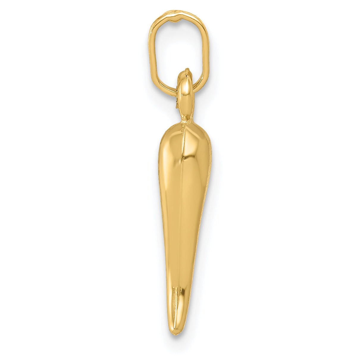 14k Hollow Italian Horn Charm-YC1094