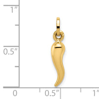 14k Hollow Italian Horn Charm-YC1094