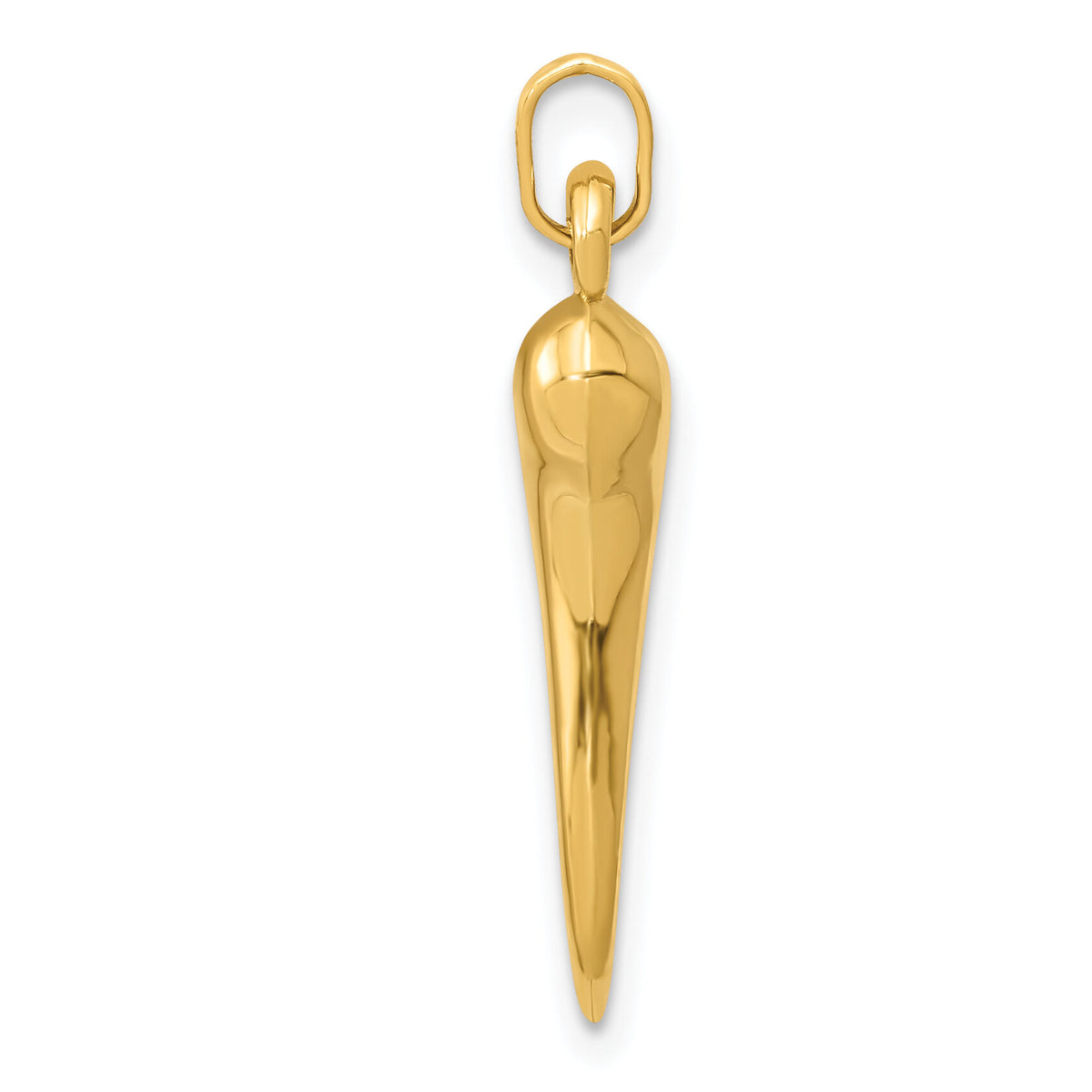 14k Hollow 3D Italian Horn Charm-YC1095