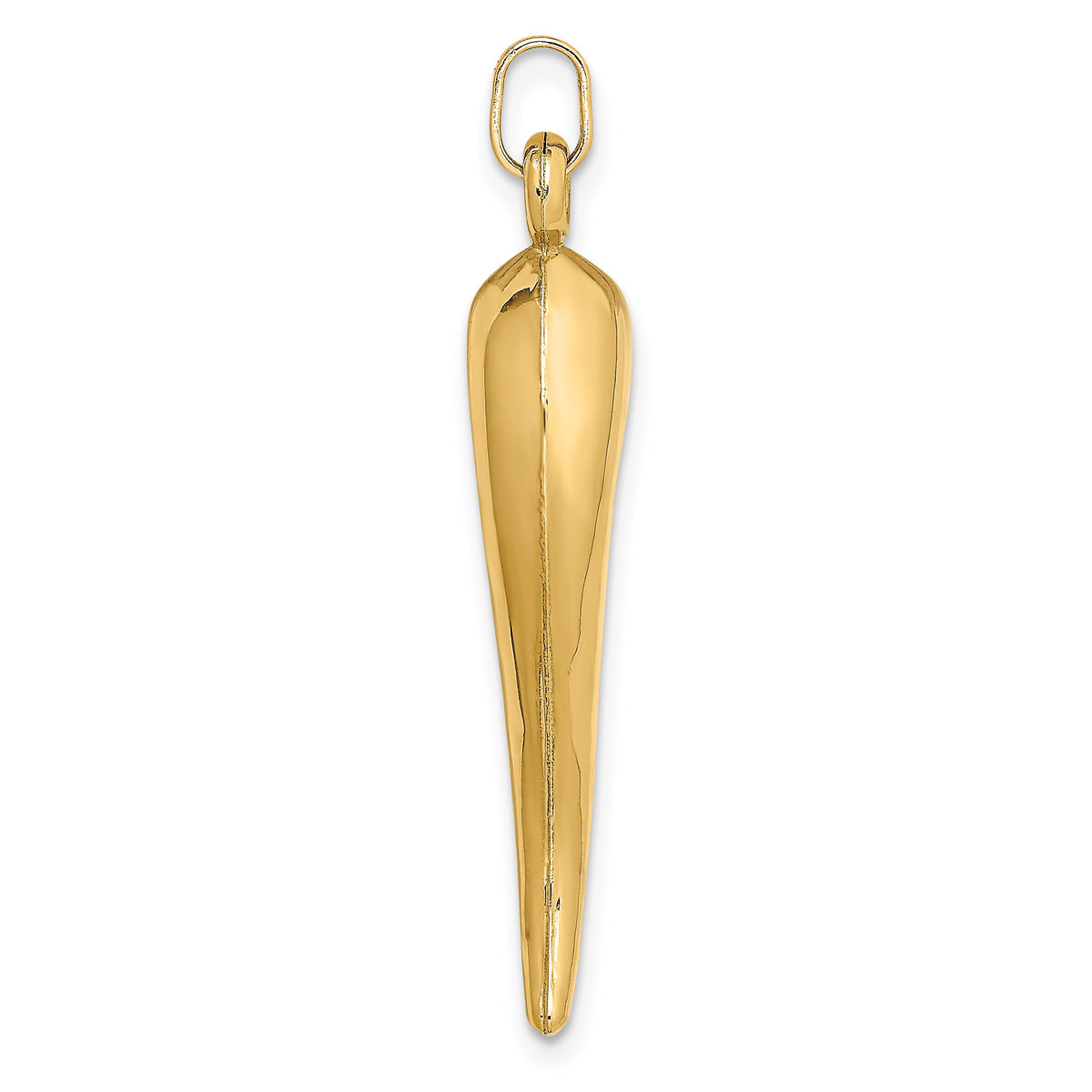 14k Hollow 3D Italian Horn Charm-YC1096