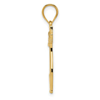 14k Diamond Cat Pendant-YC1105