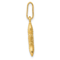 14k Textured Hollow Starfish Pendant-YC1111