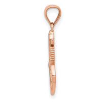 14k Rose Gold Anchor Pendant-YC1113