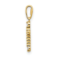 14k CZ Children's Cross Pendant-YC1117