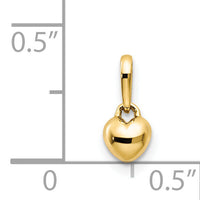 14k Children's Heart Pendant-YC1137