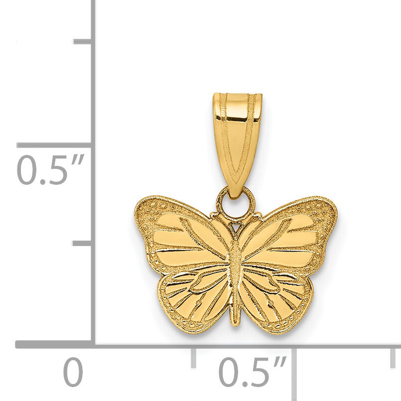 14k Laser Cut Butterfly Charm-YC1183