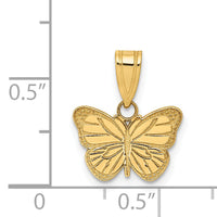 14k Laser Cut Butterfly Charm-YC1183