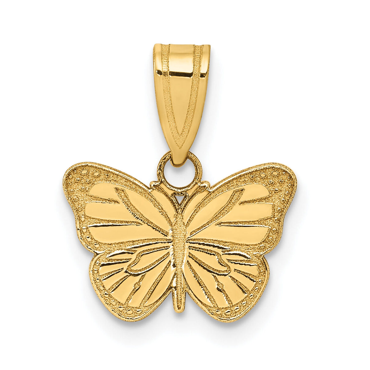 14k Laser Cut Butterfly Charm-YC1183