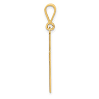 14K Laser Cut FAITH Cross Charm-YC1198