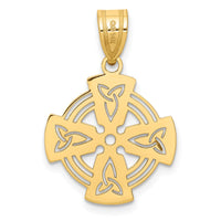 14k Laser Cut Celtic Cross Charm-YC1206