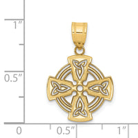 14k Laser Cut Celtic Cross Charm-YC1206