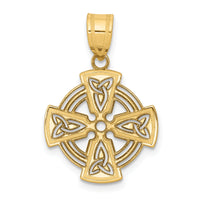 14k Laser Cut Celtic Cross Charm-YC1206