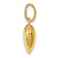 14K Polished 3-D Puffed Heart Charm-YC1212