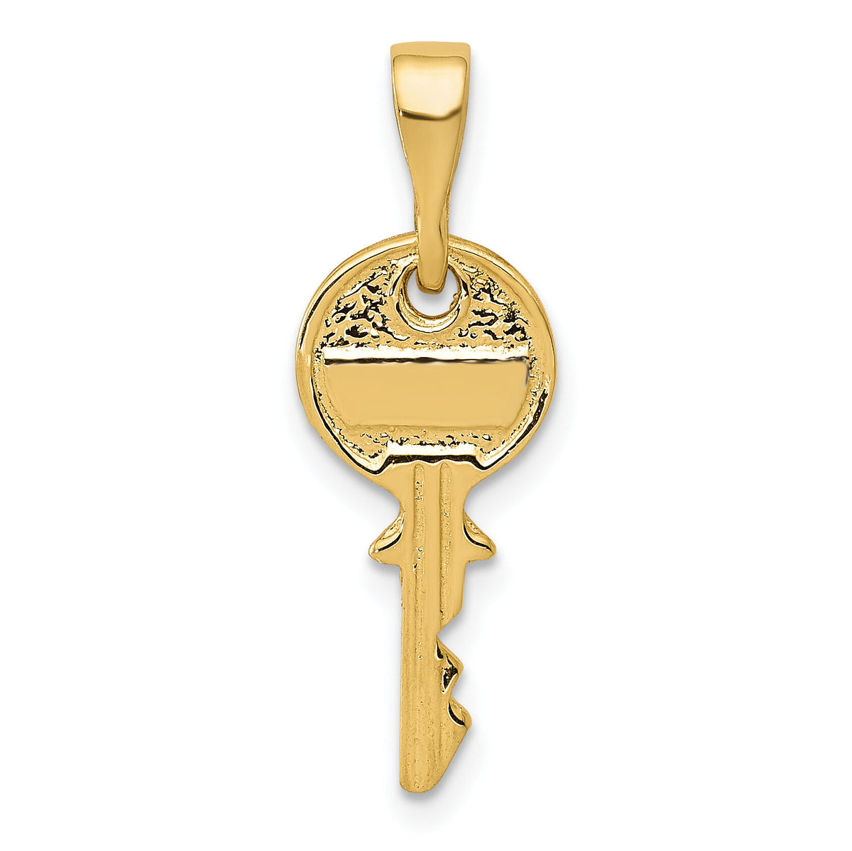 14K Polished Key Charm-YC1214