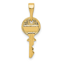 14K Polished Key Charm-YC1214