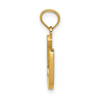 14k Gold Polished Horseshoe Pendant-YC1230