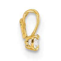 14k Childrens Tiny CZ Pendant-YC1299