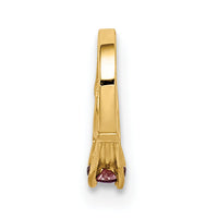 14K 3D Ring with Light Purple CZ Charm-YC1336