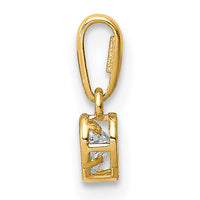 14K CZ Heart Dangle Pendant-YC1392