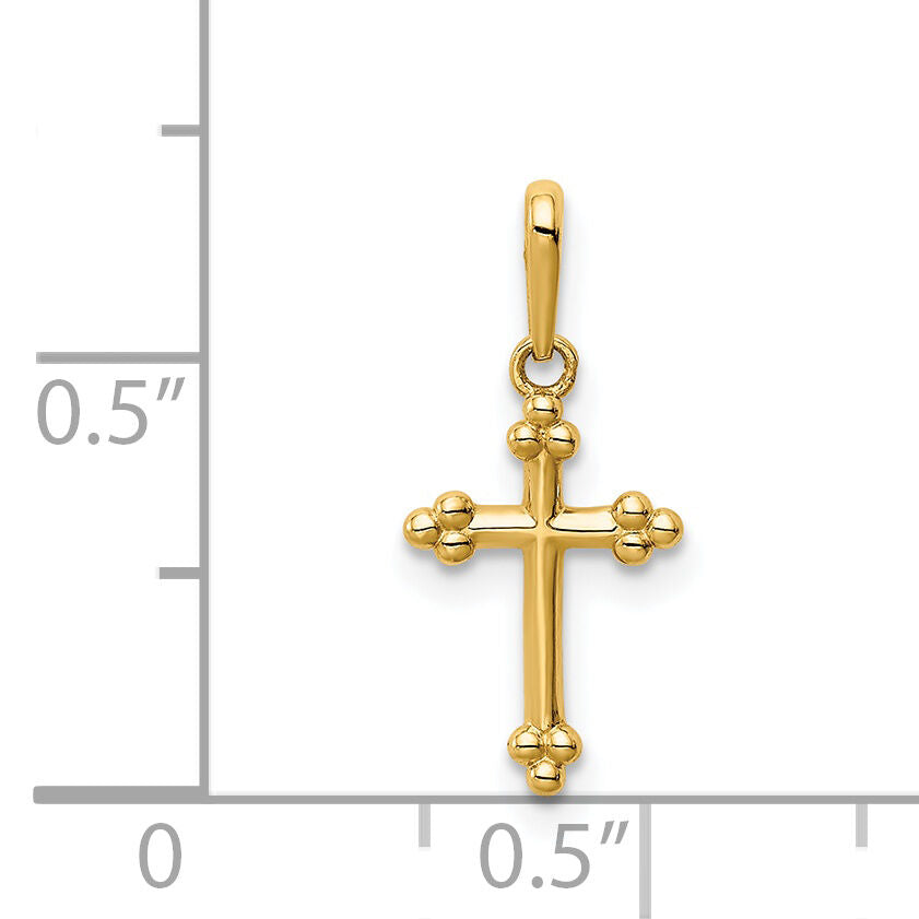 14K Cross Pendant-YC1402